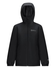 Jack Wolfskin Regenjacke Flaze Texapore (winddicht, wasserdicht und leicht) schwarz Kinder